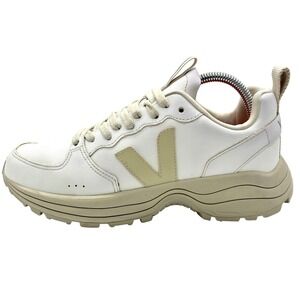 Veja Women's White and Beige Athletic Sneaker